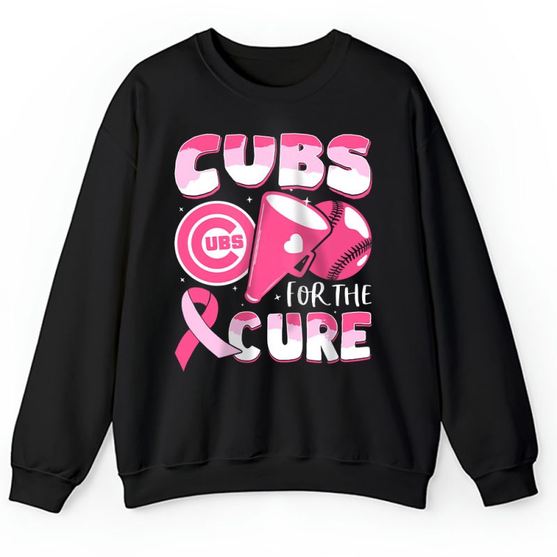 Chicago Cubs Support Cancer Warrior Cancer Awareness Breast Cancer Gift Unisex Sweatshirt TAS17788