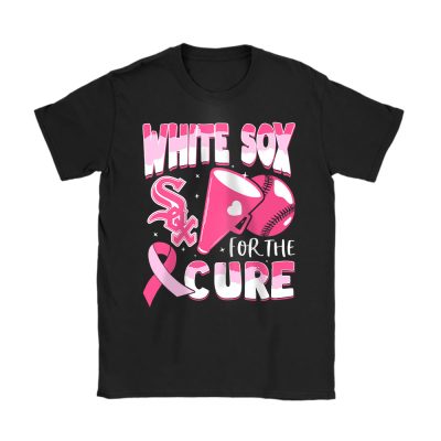 Chicago White Sox Support Cancer Warrior Cancer Awareness Breast Cancer Gift Unisex T-Shirt Cotton Tee TAT17787