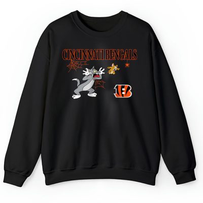 Cincinnati Bengals x Halloween Masquerade NFL x Tom And Jerry Unisex Sweatshirt TAS16940