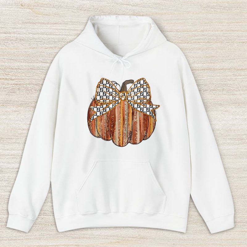 Colorful Coquette Gold Glitter Pumpkin Fendi Unisex Hoodie TAH17723