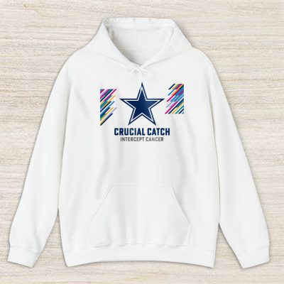 Dallas Cowboys Support Cancer Warrior Crucial Catch Intercept Cancer Unisex Hoodie TAH17230