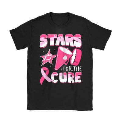 Dallas Stars Support Cancer Warrior Cancer Awareness Breast Cancer Gift Unisex T-Shirt Cotton Tee TAT17796