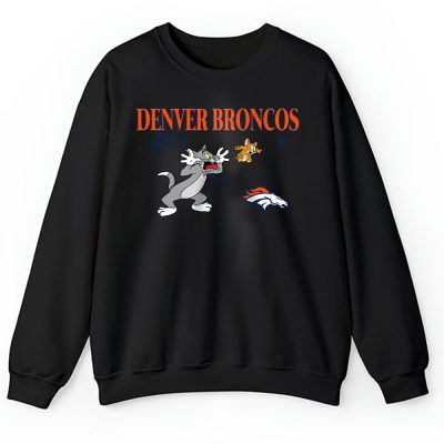 Denver Broncos x Halloween Masquerade NFL x Tom And Jerry Unisex Sweatshirt TAS16943