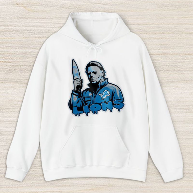 Detroit Lions Halloween Masquerade NFL Michael Myers Masked Killer Unisex Hoodie TAH17587
