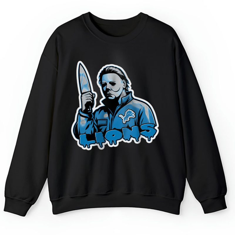 Detroit Lions Halloween Masquerade NFL Michael Myers Masked Killer Unisex Sweatshirt TAS17587