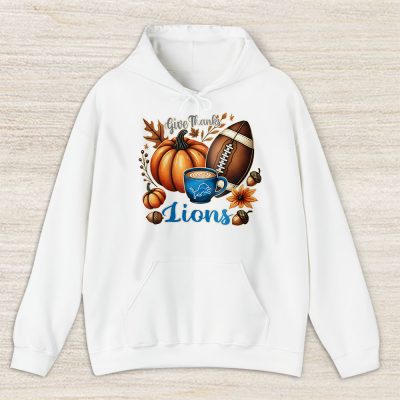 Detroit Lions Happy Thanksgiving NFL Give Thanks Lions Unisex Hoodie TAH18435