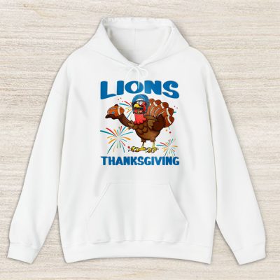 Detroit Lions Happy Thanksgiving NFL Thanksgiving Turkey Gooble Gift Unisex Hoodie TAH18430