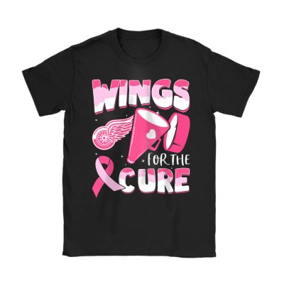 Detroit Red Wings Support Cancer Warrior Cancer Awareness Breast Cancer Gift Unisex T-Shirt Cotton Tee TAT17800