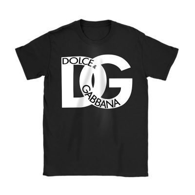 Dg Logo Print Dolce & Gabbana Unisex T-Shirt Cotton Tee TAT19488