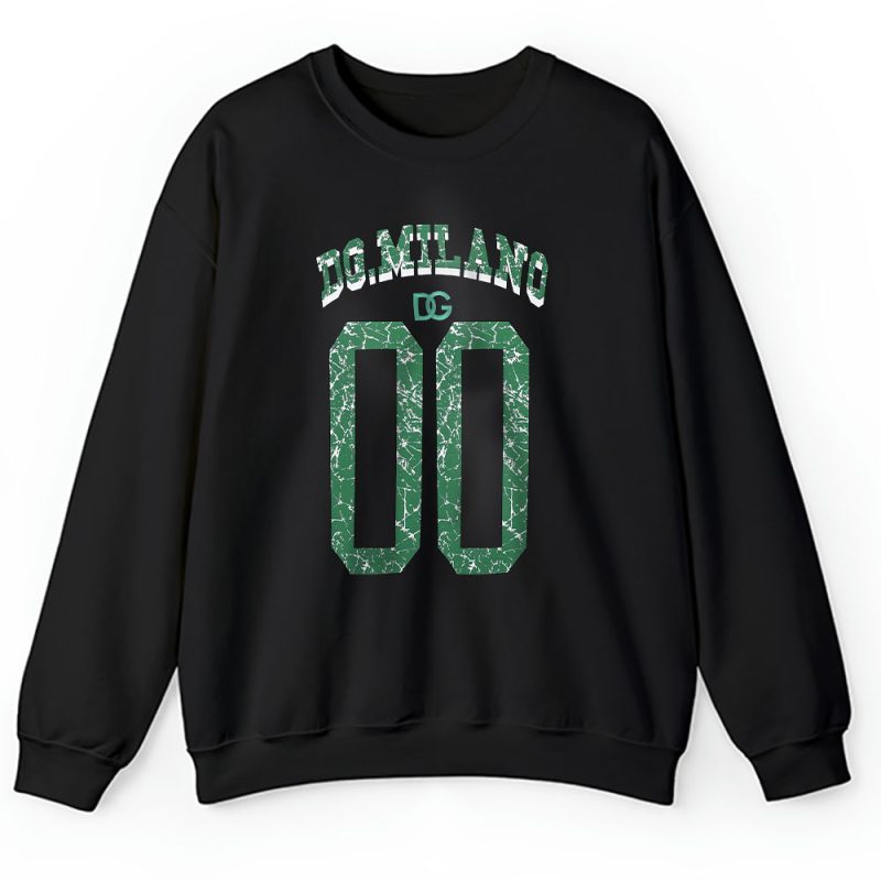 Dolce & Gabbana Green Logo Print Dolce & Gabbana Unisex Sweatshirt TAS19483