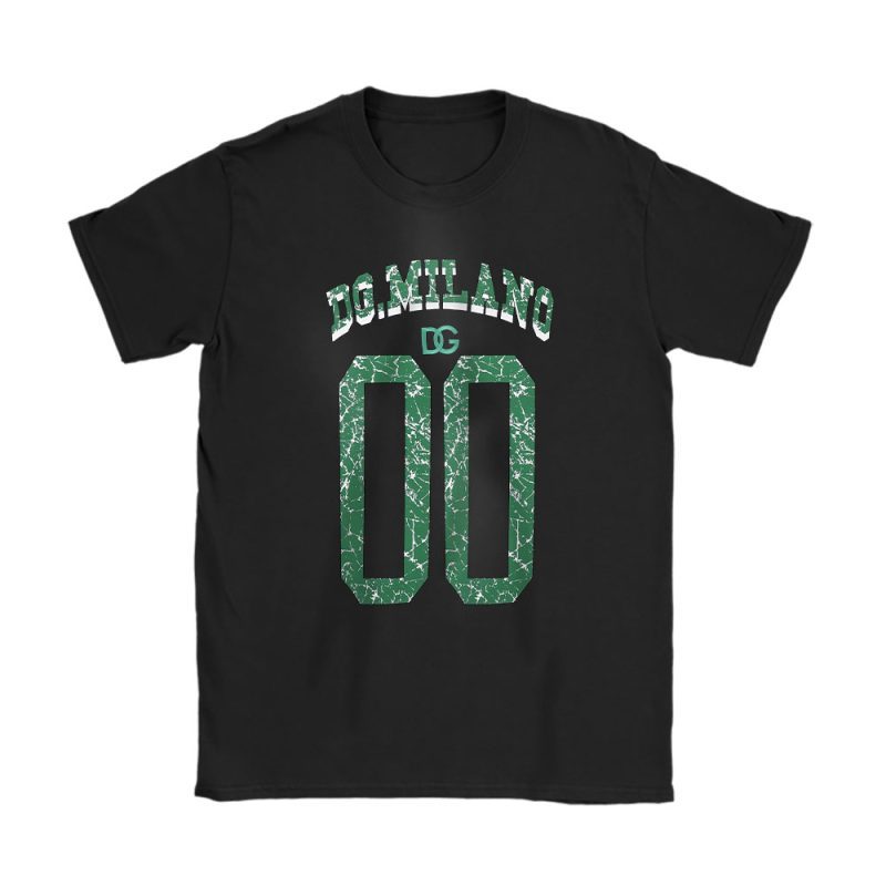 Dolce & Gabbana Green Logo Print Dolce & Gabbana Unisex T-Shirt Cotton Tee TAT19483