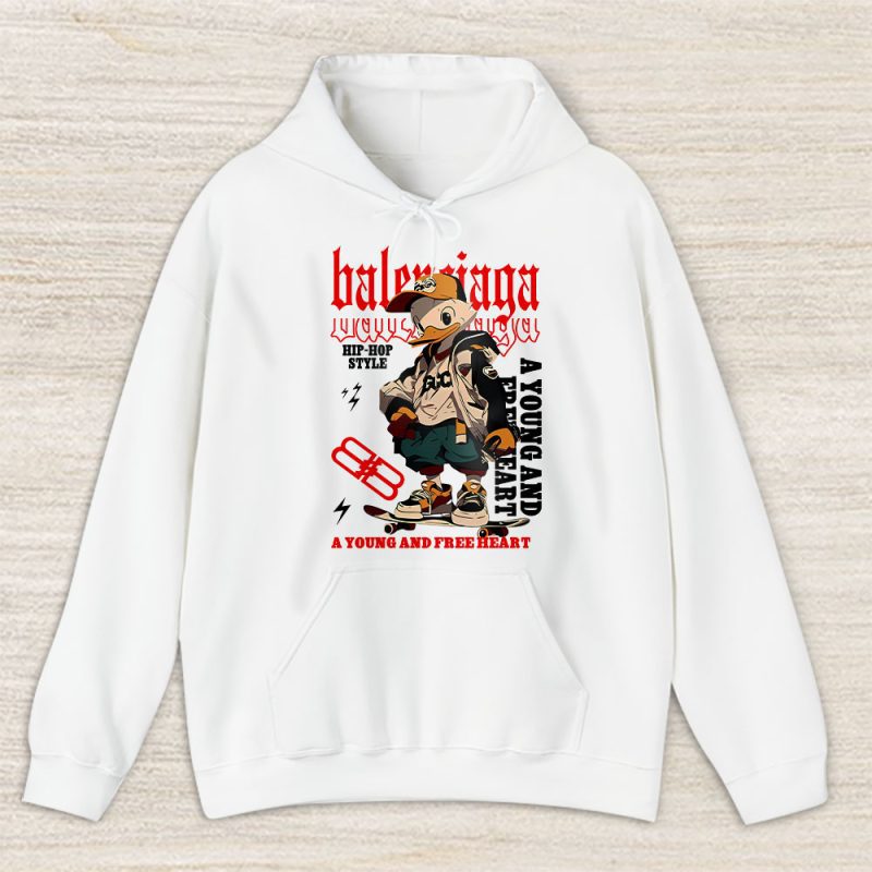 Donald Duck Free Heart Balenciaga Unisex Hoodie TAH16972