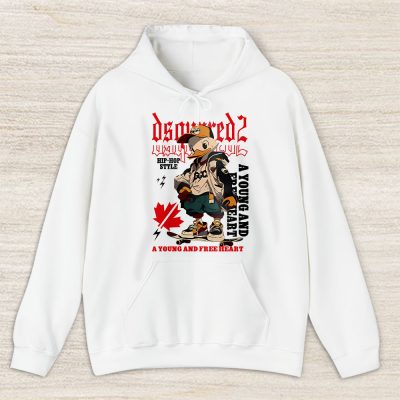 Donald Duck Free Heart Dsquared2 Unisex Hoodie TAH16974