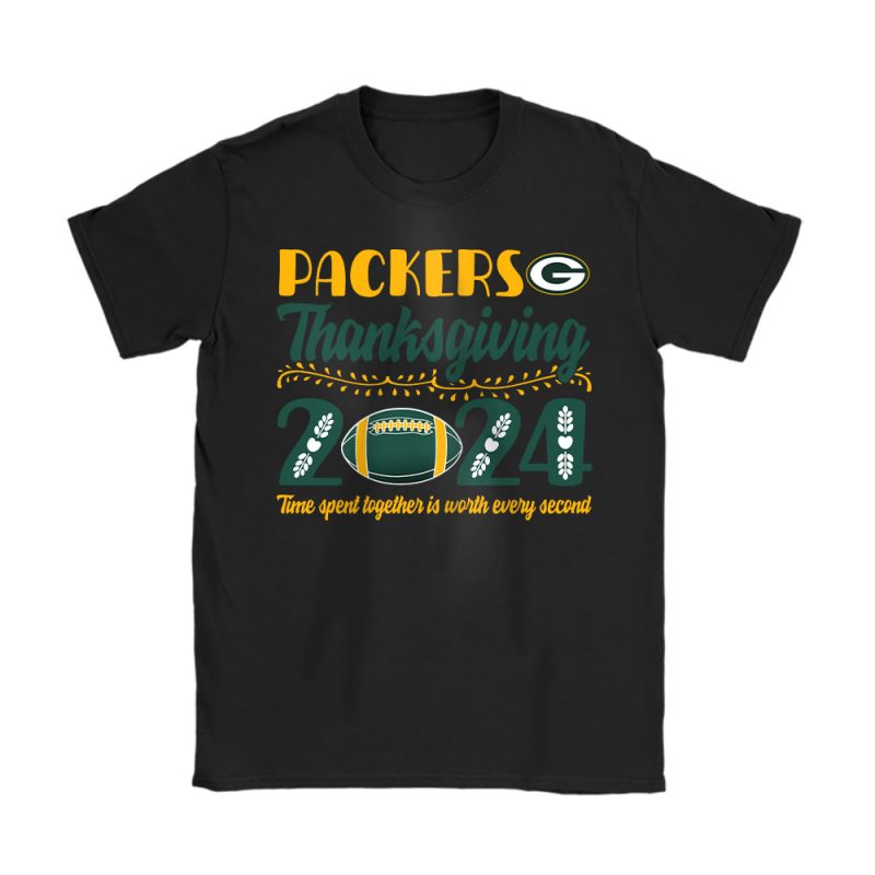 Green Bay Packers Happy Thanksgiving NFL Thanksgiving Gift Unisex T-Shirt Cotton Tee TAT17961