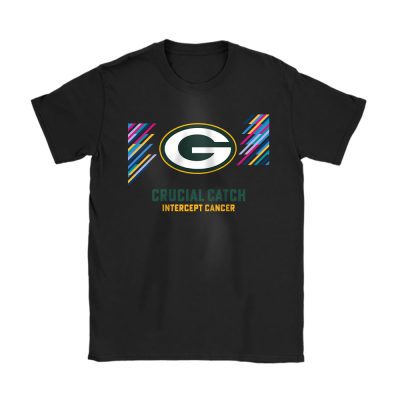 Green Bay Packers Support Cancer Warrior Crucial Catch Intercept Cancer Unisex T-Shirt Cotton Tee TAT17269