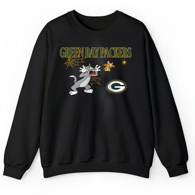 Green Bay Packers x Halloween Masquerade NFL x Tom And Jerry Unisex Sweatshirt TAS16945