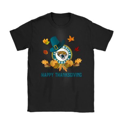 Jacksonville Jaguars Happy Thanksgiving NFL Thanksgiving Gift Unisex T-Shirt Cotton Tee TAS18496