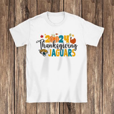 Jacksonville Jaguars Happy Thanksgiving NFL Thanksgiving Gift Unisex T-Shirt Cotton Tee TAS18497