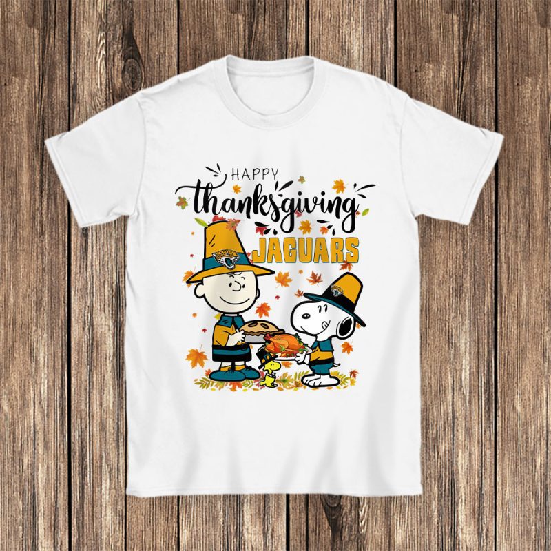 Jacksonville Jaguars Happy Thanksgiving NFL Thanksgiving Gift Unisex T-Shirt Cotton Tee TAS18502