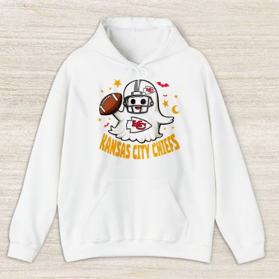 Kansas City Chiefs Happy Halloween NFL Cute Ghost Football Unisex Hoodie TAH18923