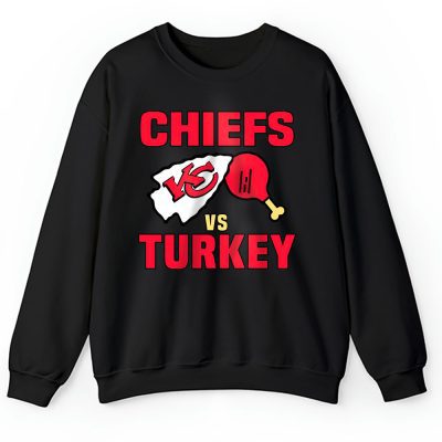 Kansas City Chiefs Happy Thanksgiving NFL Gift Turkey Vs Chiefs Unisex Sweatshirt TAS18523