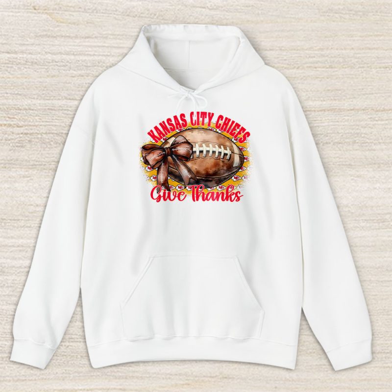 Kansas City Chiefs Happy Thanksgiving NFL Give Thanks Chiefs Unisex Hoodie TAH18516