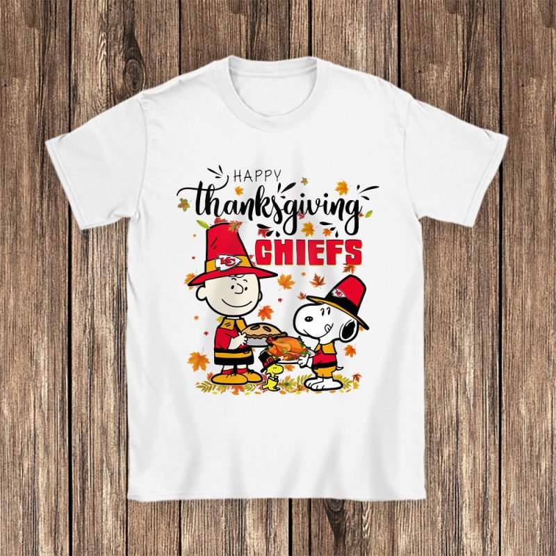 Kansas City Chiefs Happy Thanksgiving NFL Thanksgiving Gift Unisex T-Shirt Cotton Tee TAS18518