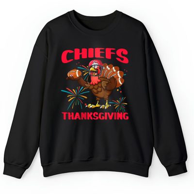 Kansas City Chiefs Happy Thanksgiving NFL Thanksgiving Turkey Gooble Gift Unisex Sweatshirt TAS18510