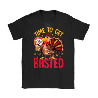 Kansas City Chiefs Happy Thanksgiving NFL Time To Get Basted Unisex T-Shirt Cotton Tee TAS19128