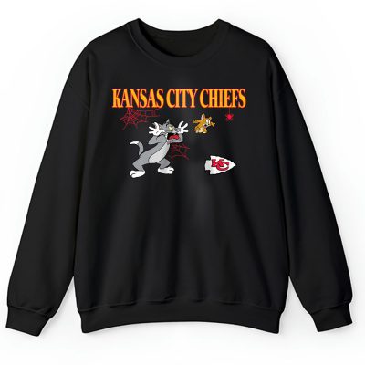 Kansas City Chiefs x Halloween Masquerade NFL x Tom And Jerry Unisex Sweatshirt TAS16949