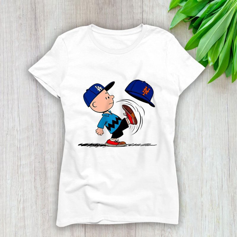 LA Dodgers Defeat NY Mets Baseball Gift For Fan Lady T-Shirt Women Tee LTL19450