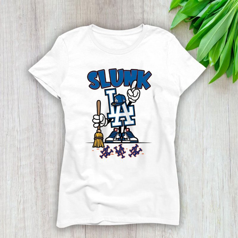 LA Dodgers Slunk NY Mets Baseball Gift For Fan Lady T-Shirt Women Tee LTL19449