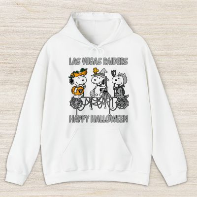 Las Vegas Raiders Happy Halloween NFL Cute Snoopy With Pumpkin Unisex Hoodie TAH18165