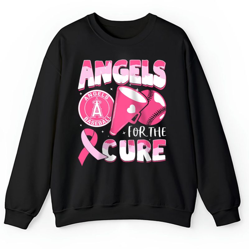 Los Angeles Angels Support Cancer Warrior Cancer Awareness Breast Cancer Gift Unisex Sweatshirt TAS17808