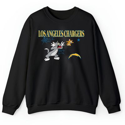 Los Angeles Chargers x Halloween Masquerade NFL x Tom And Jerry Unisex Sweatshirt TAS16950