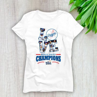 Los Angeles Dodgers Champions National League 2024 World Series Lady T-Shirt Women Tee LTL19545