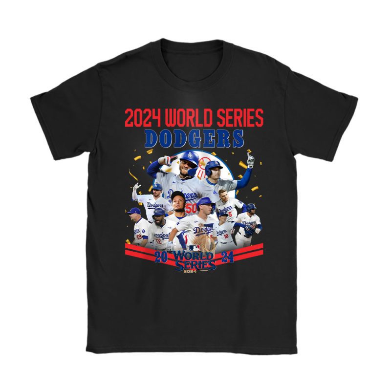 Los Angeles Dodgers Team MLB National League 2024 World Series Unisex T-Shirt Cotton Tee TAT19555