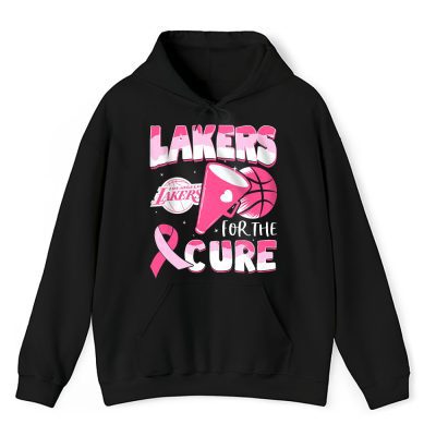 Los Angeles Lakers Support Cancer Warrior Cancer Awareness Breast Cancer Gift Unisex Hoodie TAH17812