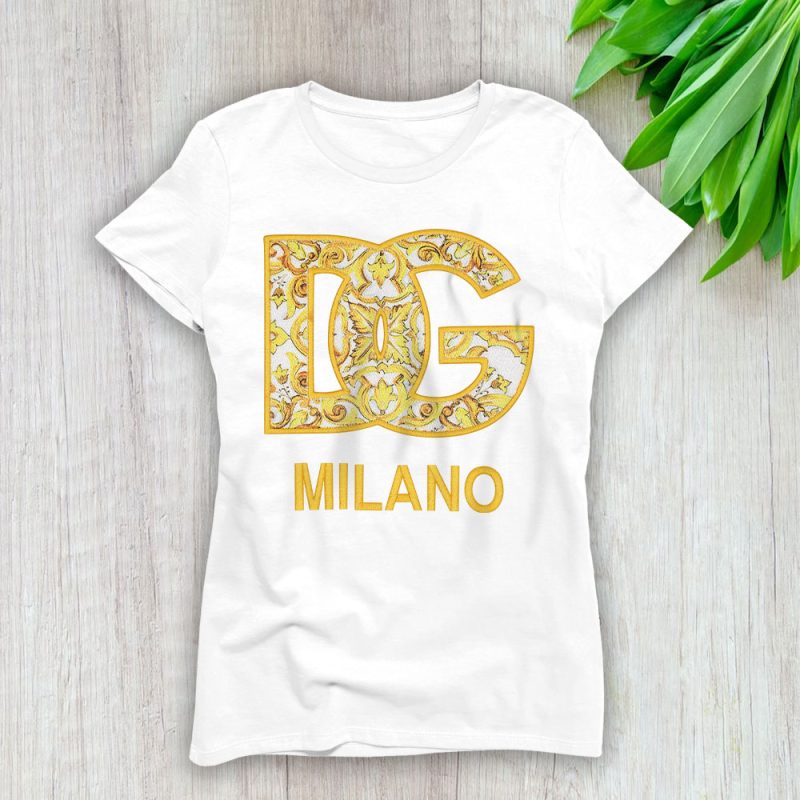 Majolicaprint Dg Logo Dolce & Gabbana Lady T-Shirt Women Tee LTL19501