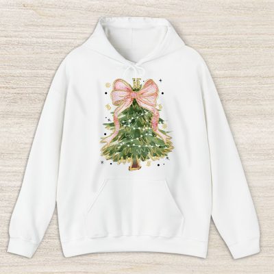 Merry Christmas Coquette Bow Christmas Tree Burberry Unisex Hoodie TAH19491