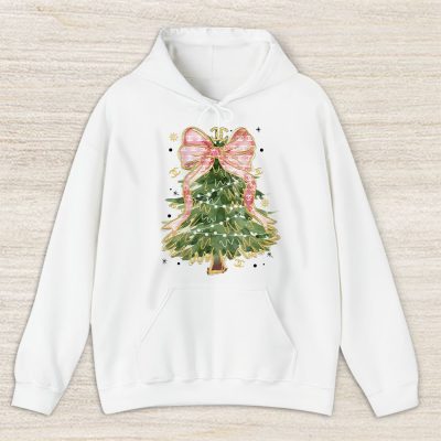 Merry Christmas Coquette Bow Christmas Tree Chanel Unisex Hoodie TAH19492