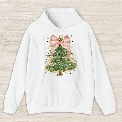 Merry Christmas Coquette Bow Christmas Tree Fendi Unisex Hoodie TAH19495