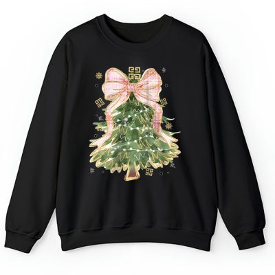 Merry Christmas Coquette Bow Christmas Tree Givenchy Unisex Sweatshirt TAS19497