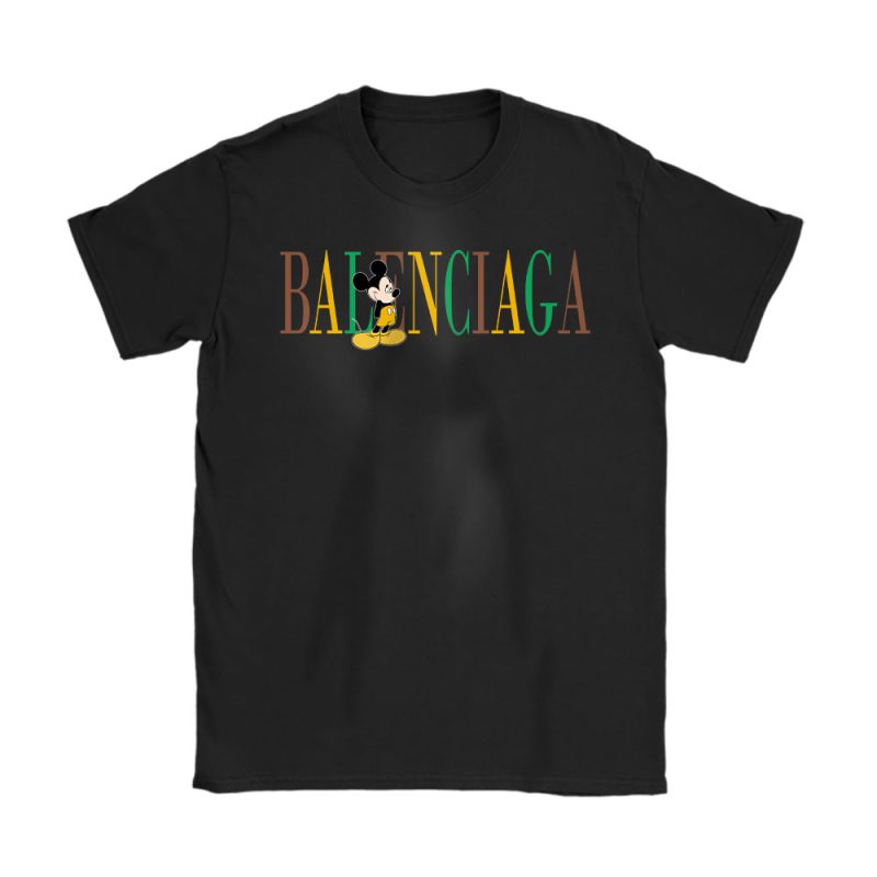 Mickey Mouse Balenciaga Unisex T-Shirt Cotton Tee TAT17049