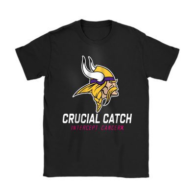 Minnesota Vikings Support Cancer Warrior x Cancer Awareness x Crucial Catch Unisex T-Shirt Cotton Tee TAT16872