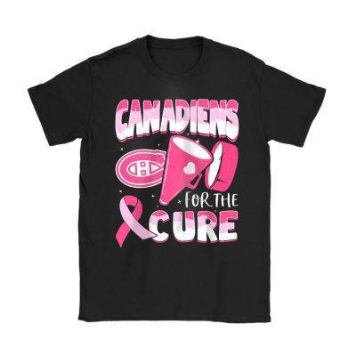 Montreal Canadiens Support Cancer Warrior Cancer Awareness Breast Cancer Gift Unisex T-Shirt Cotton Tee TAT17814