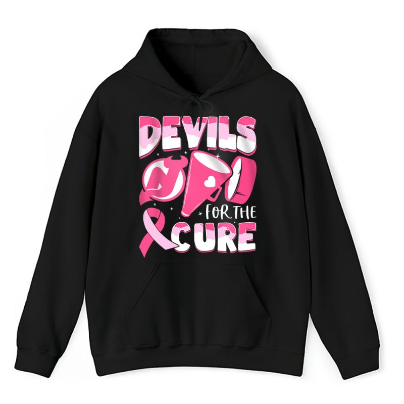 New Jersey Devils Support Cancer Warrior Cancer Awareness Breast Cancer Gift Unisex Hoodie TAH17823