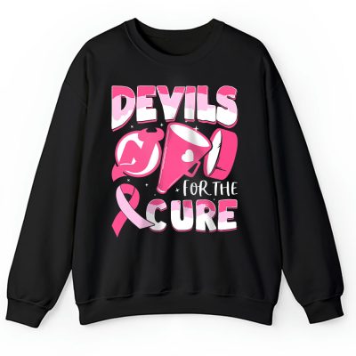 New Jersey Devils Support Cancer Warrior Cancer Awareness Breast Cancer Gift Unisex Sweatshirt TAS17823