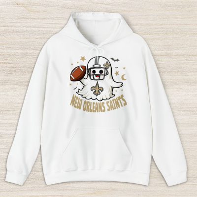 New Orleans Saints Happy Halloween NFL Cute Ghost Football Unisex Hoodie TAH18930