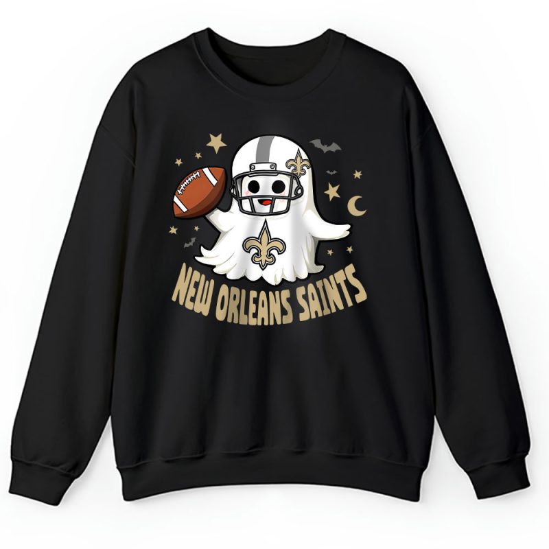 New Orleans Saints Happy Halloween NFL Cute Ghost Football Unisex Sweatshirt TAS18930